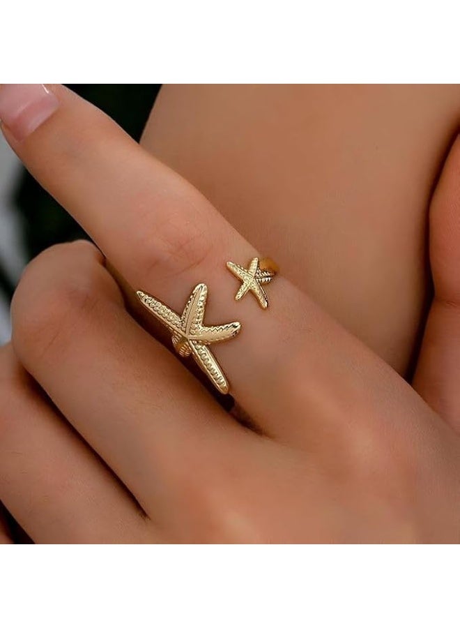 Starfish Ring Made of Stainless Steel – Adjustable with an Elegant Design - Image 3