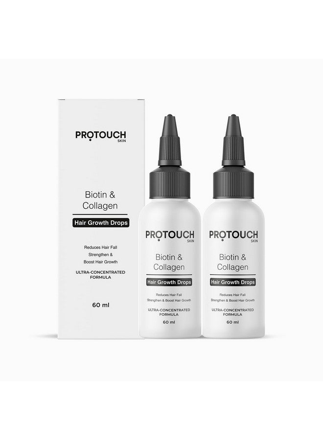 PROTOUCH Advanced Biotin&Collagen Hair Growth Serum With Redensyl,Anagain,Procapil,And Onion Extract For Men&Women - Promotes Hair Growth,Controls Hair Fall - All Hair Types (Pack Of 2) - Image 1
