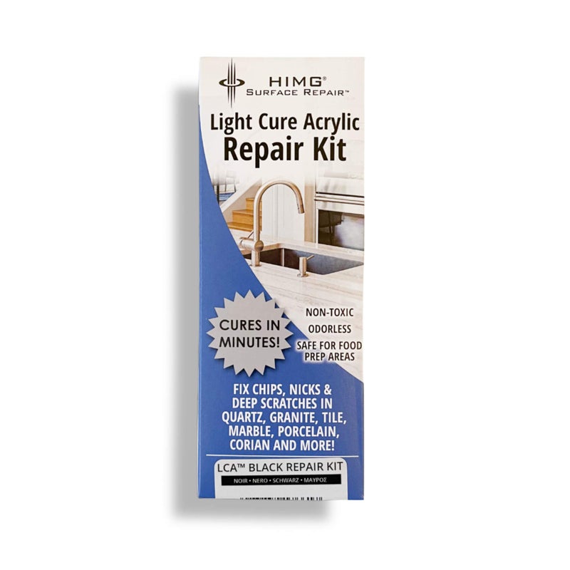 HIMG Black - Granite, Quartz, Marble, Corian Countertop Chip Repair Kit - Black Granite Repair Kit - HIMG Surface Repair - Image 1