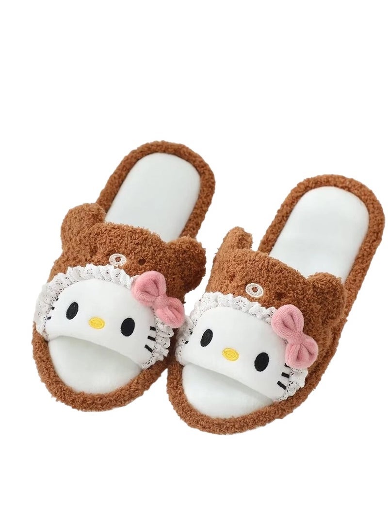 general Kitty home slippers non-slip with thick soles loose fit that doesn't squeeze the feet - Image 1
