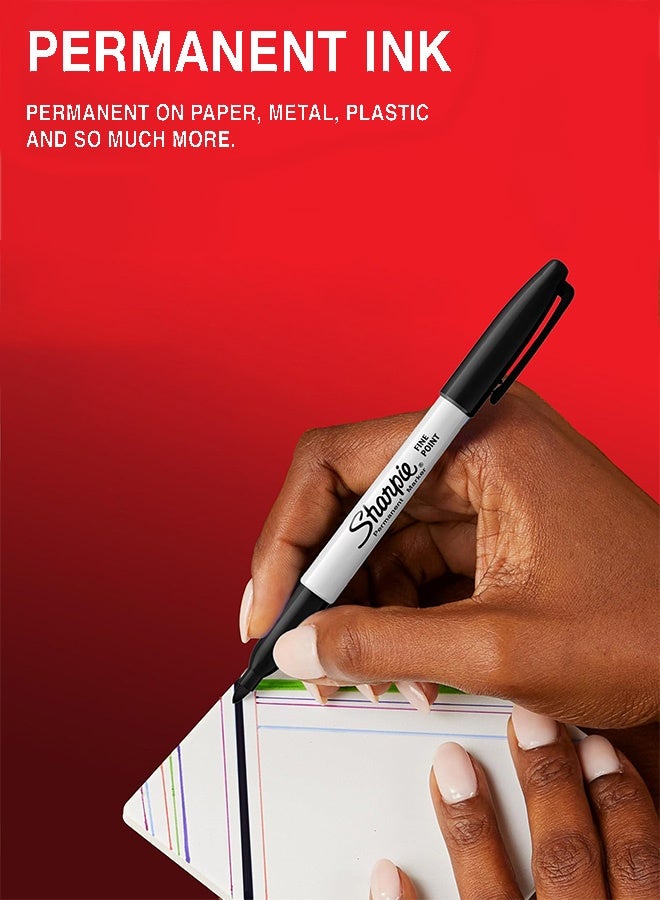 Sharpie 3-Piece Permanent Black Marker，Sharpie pen - Image 2