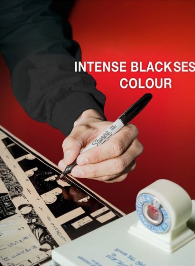 Sharpie 3-Piece Permanent Black Marker，Sharpie pen - Image 3