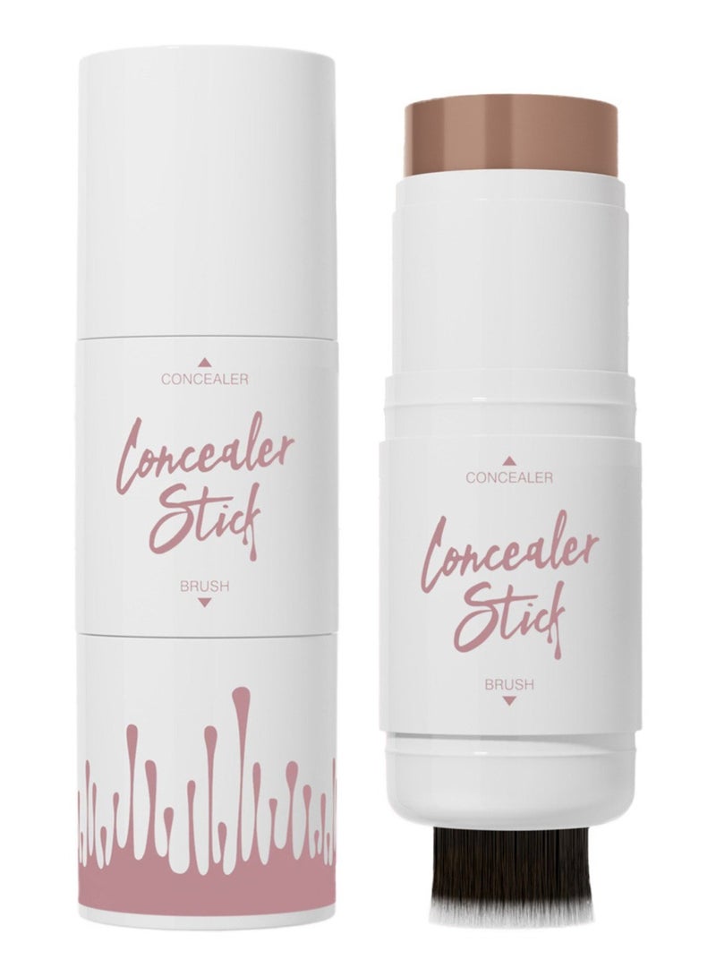 HelloKiss عصا خافي العيوب مع رأس فرشاة هايلايتر مكياج عصا هايلايتر كريمي عصا طويلة الأمد مقاومة للماء لخافي العيوب وإضاءة خافي العيوب كونتور هايلايتر عصا 06 - Image 1