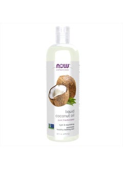 now Solutions, Liquid Coconut Oil, Light and Nourishing, Promotes Healthy-Looking Skin and Hair, 16-Ounce  - Image 1