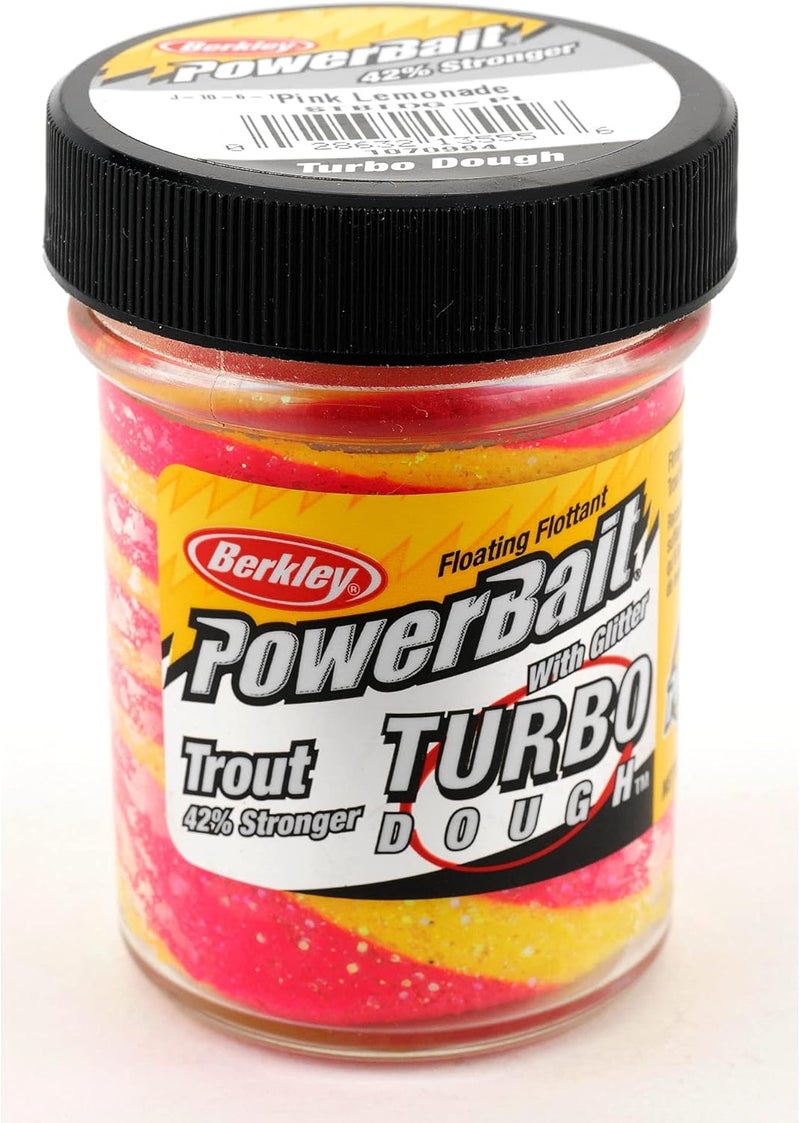 Berkley PowerBait Glitter Turbo Dough, Pink Lemonade, 1.75-Ounce - Image 1