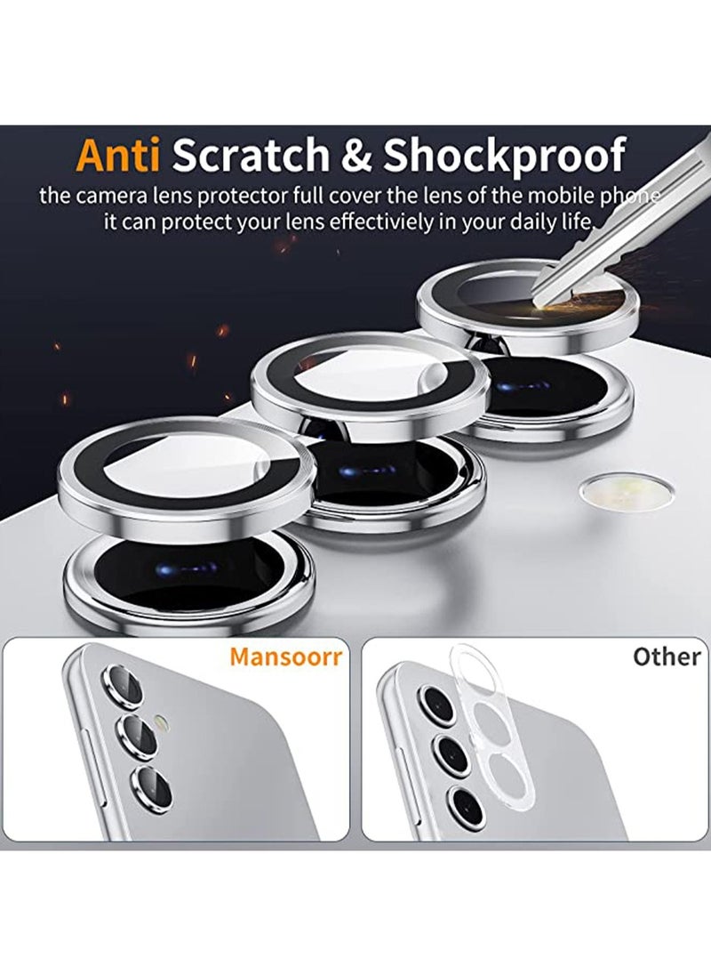 Generic Samsung Galaxy A14/Galaxy A34 Camera Lens Protector Case Cover [Drop Protection] Anti-Scratch 9H Tempered Glass Screen Protector Case Friendly Camera Cover Accessories  - Image 2