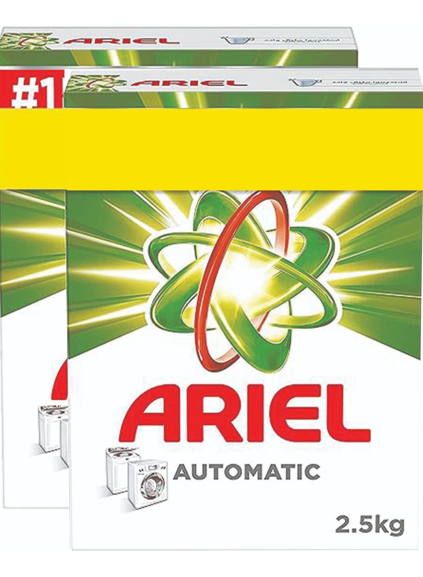 Ariel Fast Dissolving Laundry Detergent Powder 2.5Kg- 2 Pcs