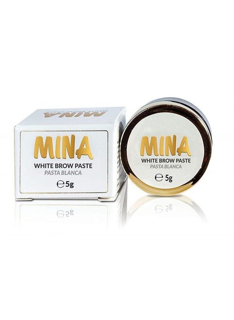 MINA White Brow Paste 5g | Draw Or Sketch The Right Shape Of The Eyebrow | Help To Perfect Your Brow Tinting
