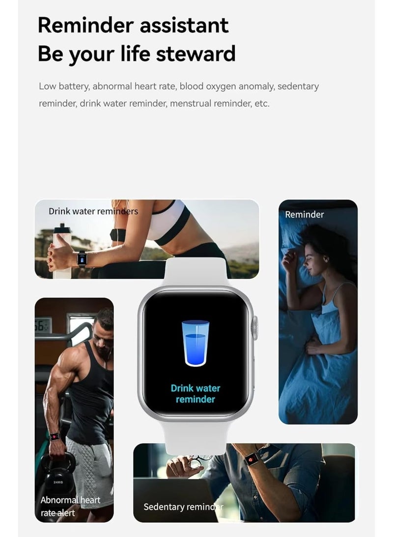 Generic Smart Watch for Girls Boys Teens Men Women – Fitness Tracker with Blood Pressure Heart Rate Monitor, Call Message Notification, Sleep Monitor, Bluetooth Smartwatch for Android iOS (Gold) - Image 3