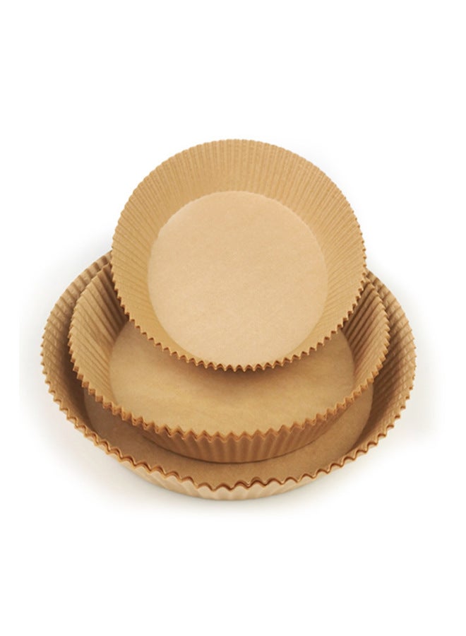 Cake Cups Lambskin Paper Cups Air Fryer Oil Absorption Paper Plate Silicone Oil Baking Supplies-Color:White-Specifications:Bottom 16 High 4.5CM200 Blister Box - Image 5