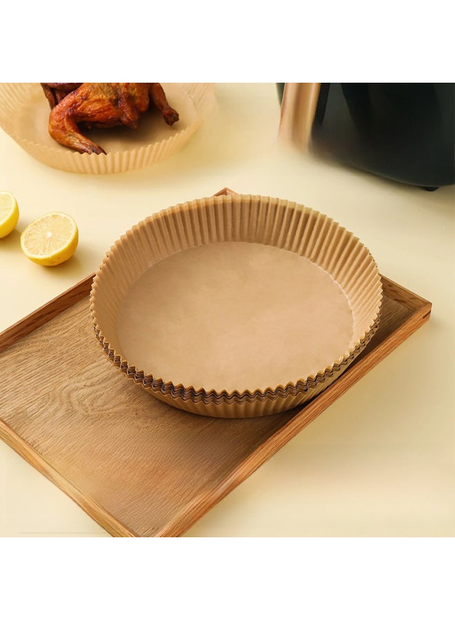 Cake Cups Lambskin Paper Cups Air Fryer Oil Absorption Paper Plate Silicone Oil Baking Supplies-Color:White-Specifications:Bottom 16 High 4.5CM200 Blister Box - Image 1