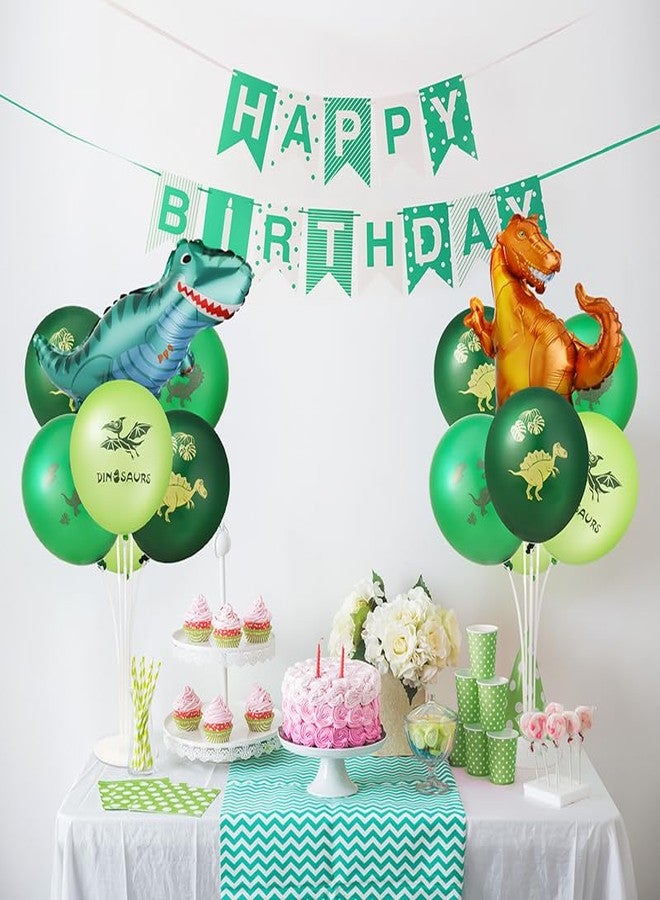 Hoemwarm Dino Balloons Dinosaur Balloons Stand Kit for Table Centerpiece Dinosaur Foil Balloons for Birthday Childrens Party Jungle Jurassic Dinosaur Themed Decoration for Kids Baby Shower Supplies - Image 3