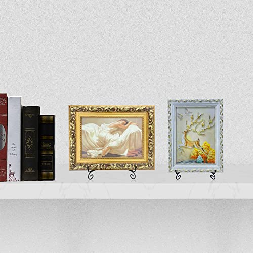 SVENJBB Black Iron Plate Stand, 6 Inch Plate Holder for Display, Small Metal Plate Display Stands for Cookbook, Picture Frame, Photo, Decorative Plates (6 Inch, 1 Pack) - Image 5