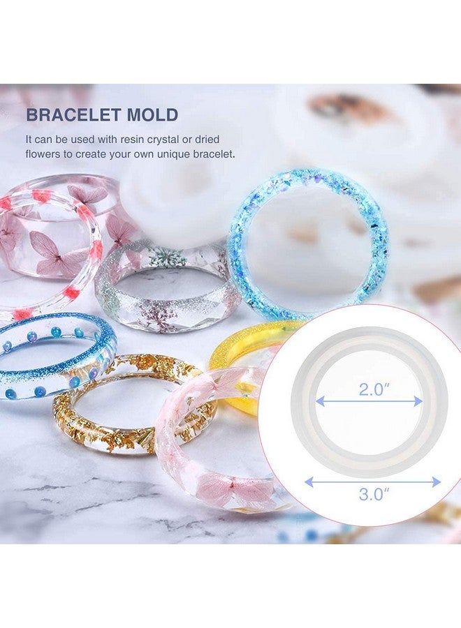 HASTHIP® ? Resin Casting Mold Kit Resin Art Kit with Moulds Silicone Mold Making Jewelry Pendant Mould Craft DIY Set Mould for Art,Christmas Gifts(94 pcs),White1 - Image 5