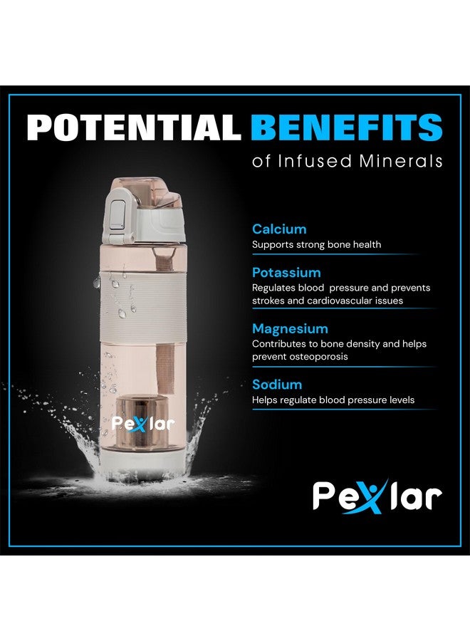 Pexlar Alkaline Water Filter Bottle | Alkaline Water Generator (Grey) - Image 3