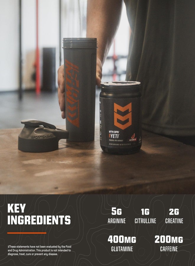 MTN OPS Yeti Pre-Workout Powder Energy Drink with Creatine, 200mg Caffeine & BCAAs with Beta Alanine, 30-Serving Tub, Tiger's Blood - Image 5