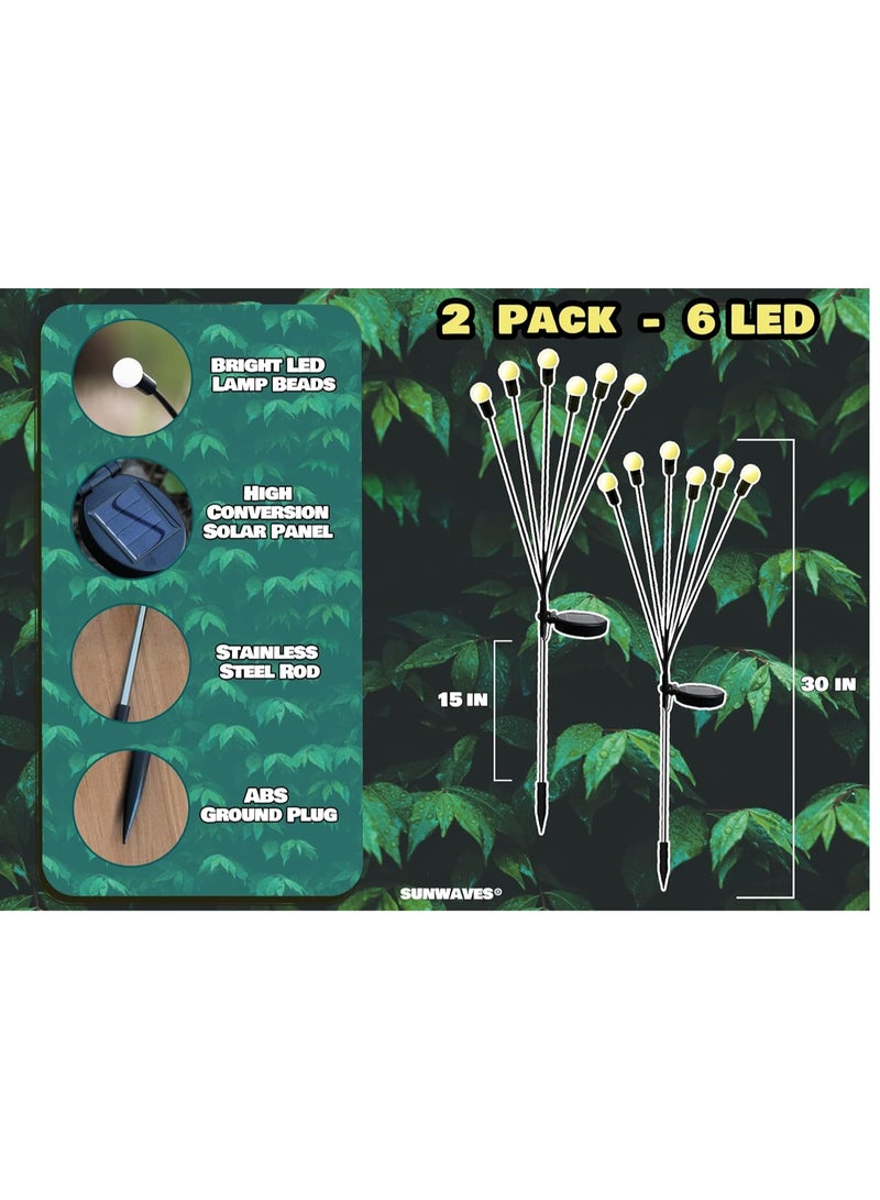 BLOOMING TIME 1 Set Of 2 Solar Lights-Fireflies, Adjustable Lighting Type Can Decorate - Image 3