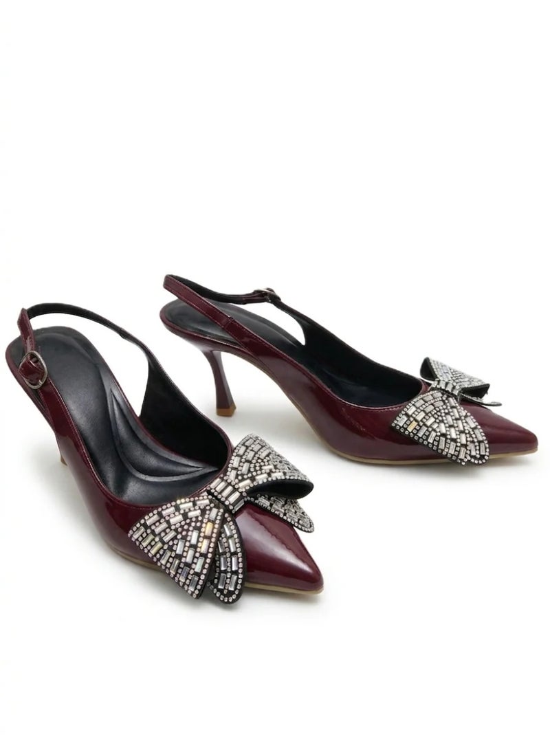 Vbranda Elegant heels designed with a stunning bow shape C-106 - Image 2