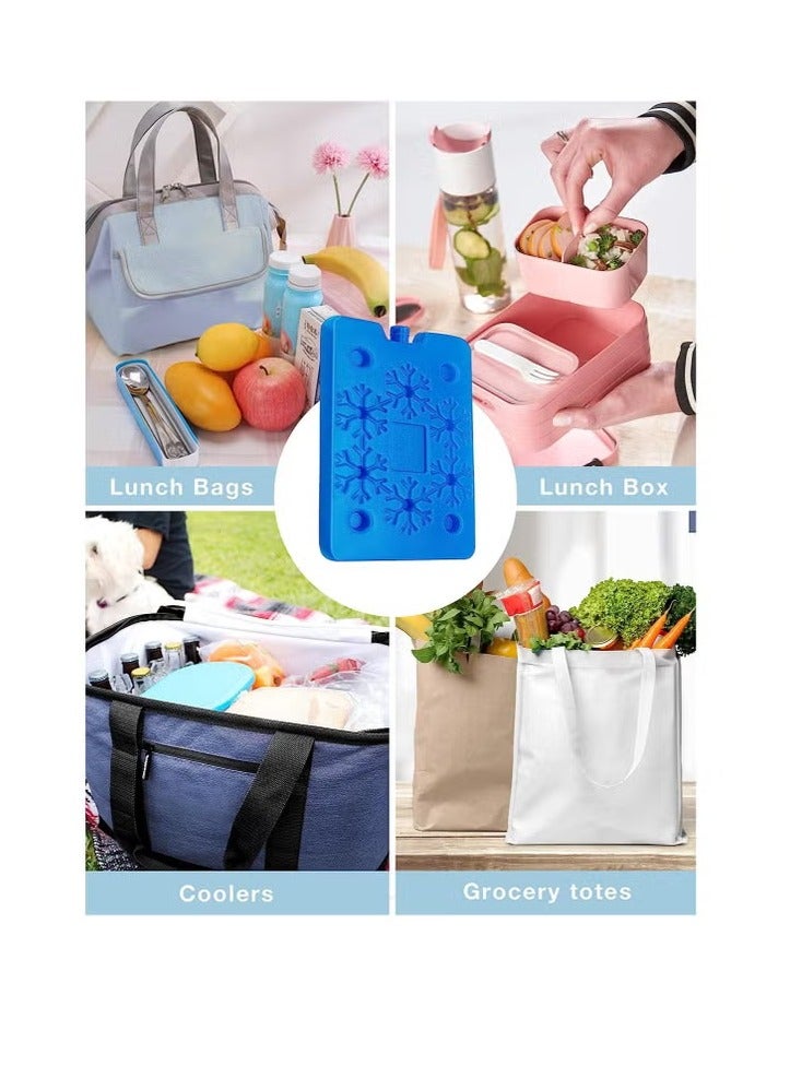 كيلا أكياس ثلج طويلة الأمد للحافظات (كولر بوكس) - 4 قطع، أكياس مجمدة قابلة لإعادة الاستخدام للصناديق المبردة (آيس بوكس كولر)، رقيقة جدًا مثالية للنزهات والتخييم وصيد الأسماك والمزيد. تحافظ على المشروبات والطعام طازجًا وباردًا بسعة 200 مل - Image 5