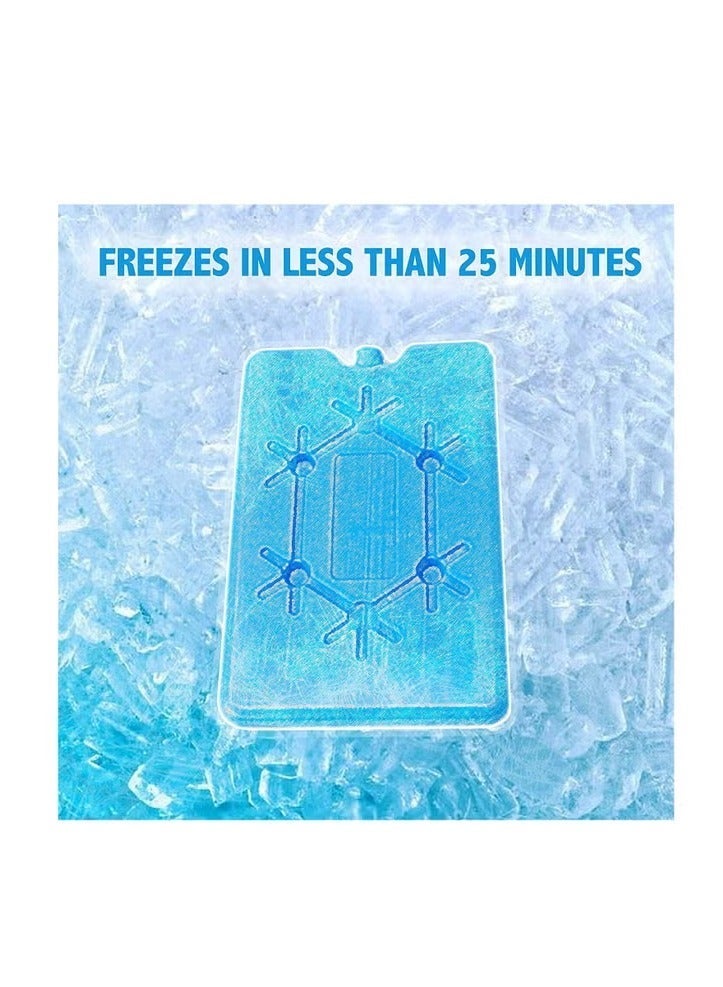 Bukela Ice Packs for Lunch Box, Ice Box Cooler Reusable Ultra-Thin Freezer Packs, Slim & Long-Lasting Ice Pack, for Picnic, Camping, Fishing and More, Keep Beverages Foods Cold & Fresh (4 Pack) - Image 5