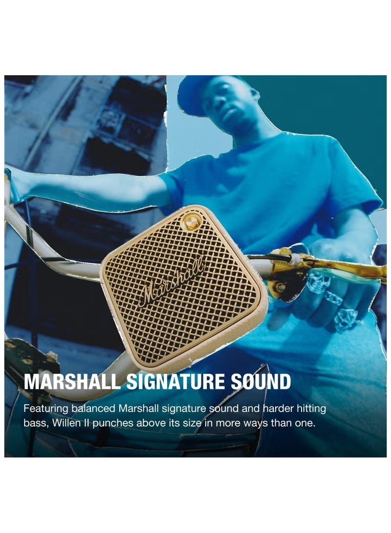 MARSHALL WILLEN Portable Bluetooth Speaker Outdoor Hiking Mini Speaker - Cream - Image 2