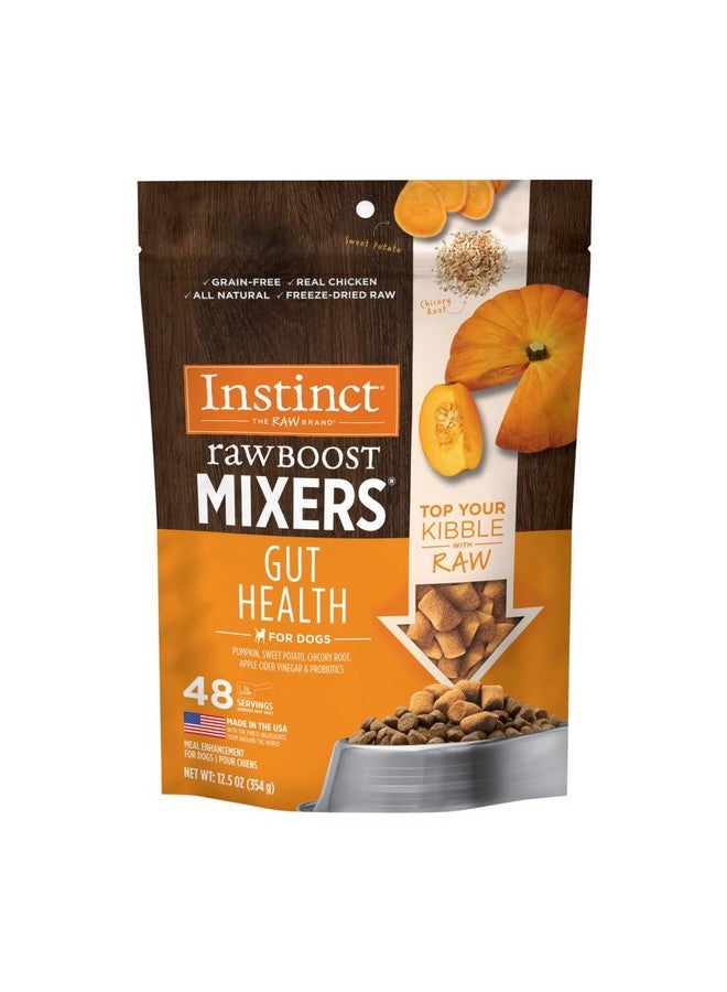 Instinct Raw Boost Mixers Freeze Dried Dog Food Toppers For Dry Food, Grain Free Dog Food Toppers with Chicken For Dogs - Gut Health, 12.5 oz - Image 1