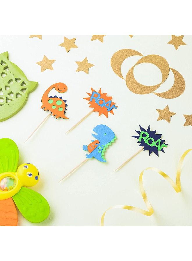 ThePartyPopper Dinosaur Layered Cupcake Toppers  - Image 3