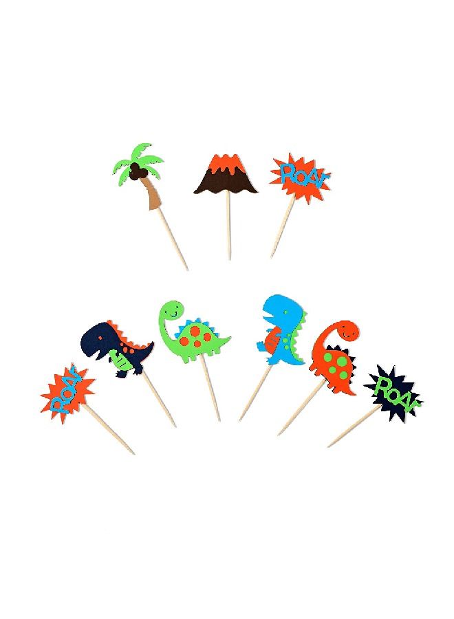 ThePartyPopper Dinosaur Layered Cupcake Toppers  - Image 1