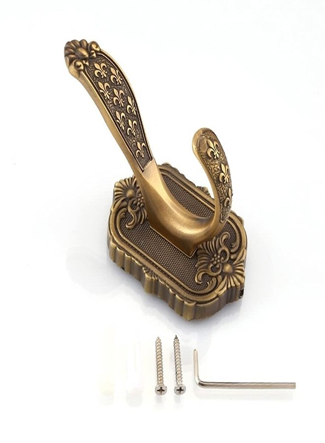 LightInTheBox Brass Double Prong Towel Hook Robe Hook Antique Brass Towel Holder for Bathroom Bathroom Accessories - Image 4