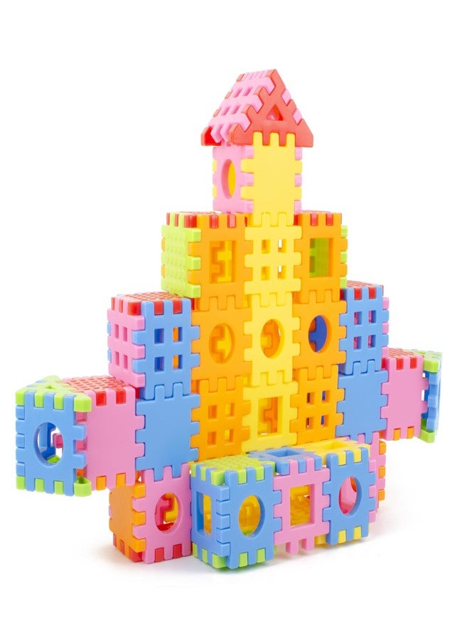 TOY FUN Dream House Building Toy Block for Kids 3 to 10 Years 88 Pcs Multicolour Non Toxic Safe Smart Activity Medium Size Blocks (88 Pcs) - Image 4