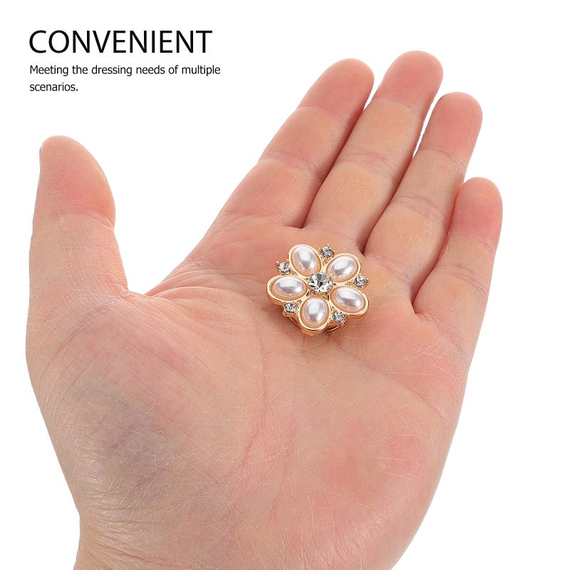 2pcs Faux Button Covers Rhinestone Link Button Covers For Women Dress Shirts Sewing Diy Holiday Decoration Embellishment - Image 3