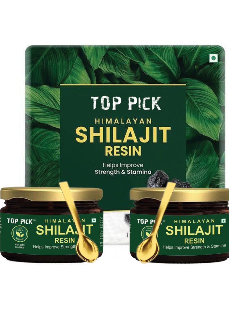 Top Pick Himalayan Organics Pure Shilajit Resin 30g - Boost Energy - Endurance - Strength Pack of 2
