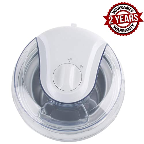 Kitchenif Ice Cream, Sorbet, Slush & Frozen Yoghurt Maker Machine Capacity White 1.5 ltr (1.5 Ltr) - Image 2