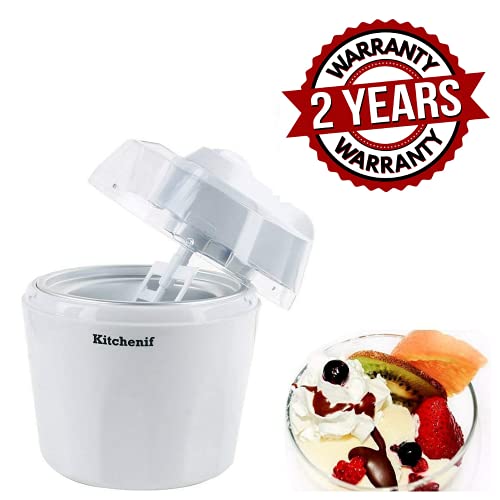 Kitchenif Ice Cream, Sorbet, Slush & Frozen Yoghurt Maker Machine Capacity White 1.5 ltr (1.5 Ltr) - Image 4