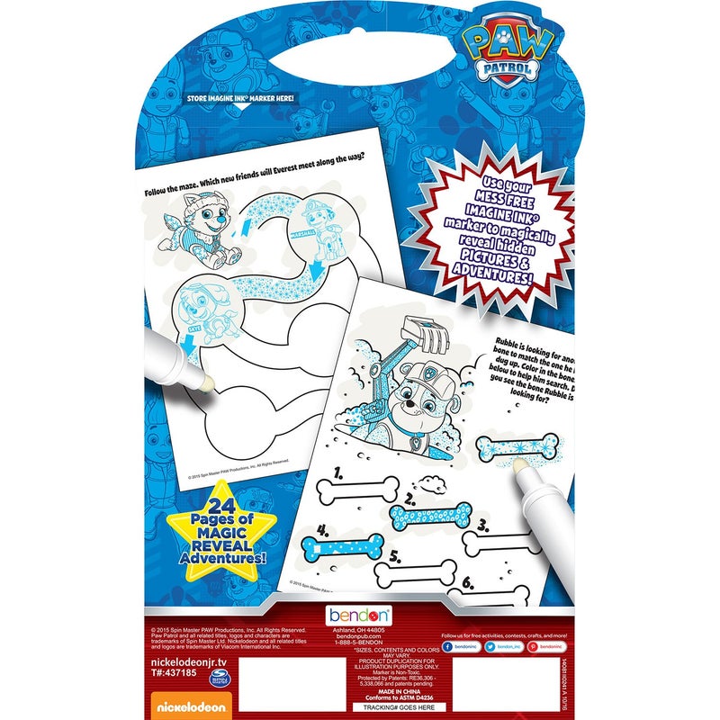 Bendon PAW Patrol 16 Page Imagine Ink Mess Free Coloring Game Book with 1 Mess Free Marker Bendon 14081 - Image 3
