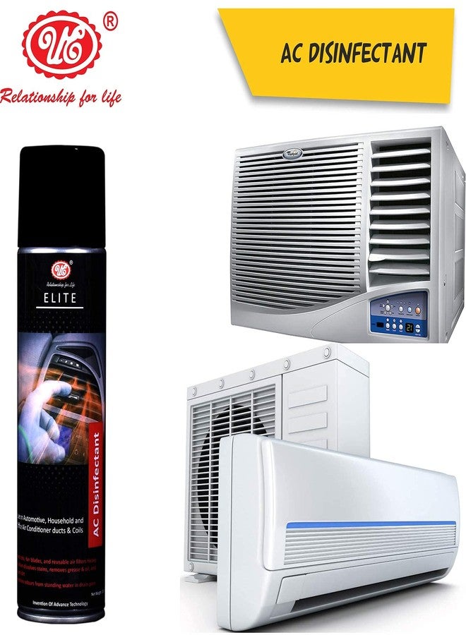 UE Elite Air Conditioner Cleaner & AC Disinfectant Foaming Removes odour-causing contaminants, thick foaming formula effective cleaning -250 ML Suitable For Home, Car & Office - Image 5
