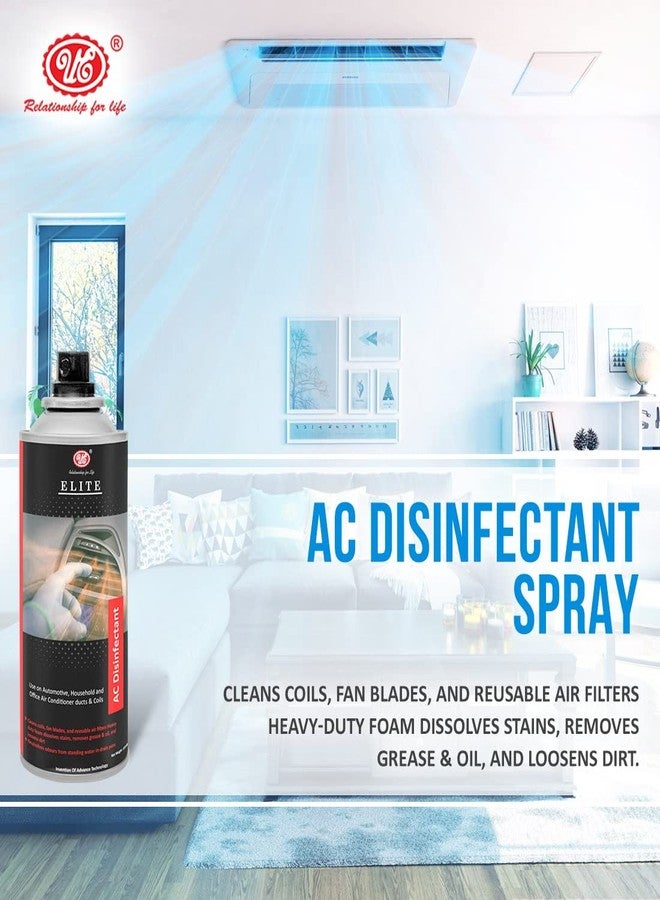 UE Elite Air Conditioner Cleaner & AC Disinfectant Foaming Removes odour-causing contaminants, thick foaming formula effective cleaning -250 ML Suitable For Home, Car & Office - Image 2