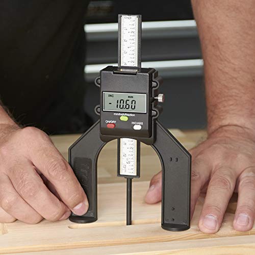 Trend Digital Depth Gauge with 2 23/64 inch Jaw Opening for Precision Rebate and Groove Setting, GAUGE/D60 - Image 3