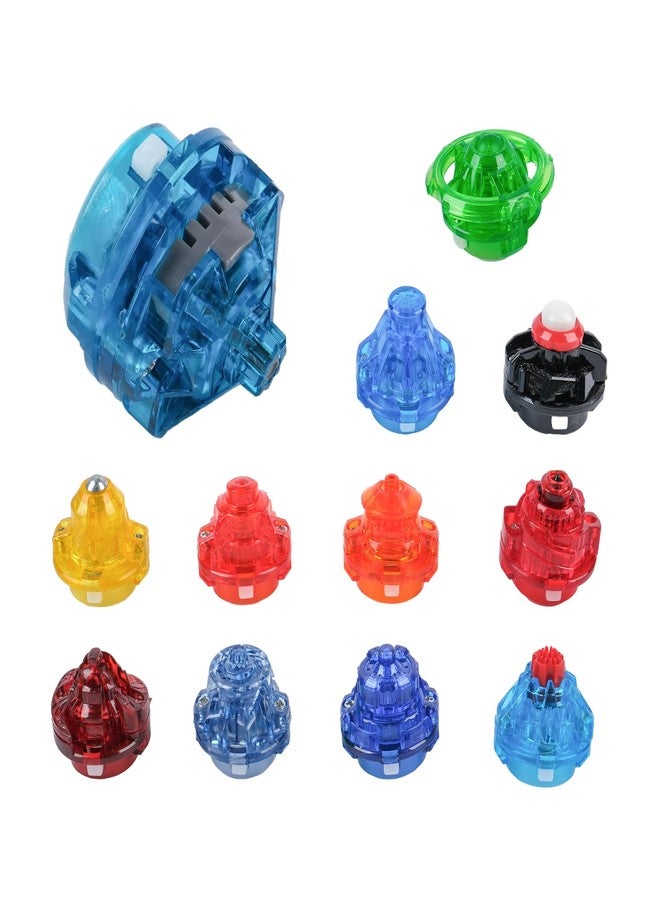 STJOYOPY 12 Pieces Battling Burst Top Tips Spinning Top Accessories Gyro Burst Toys Parts - Image 1