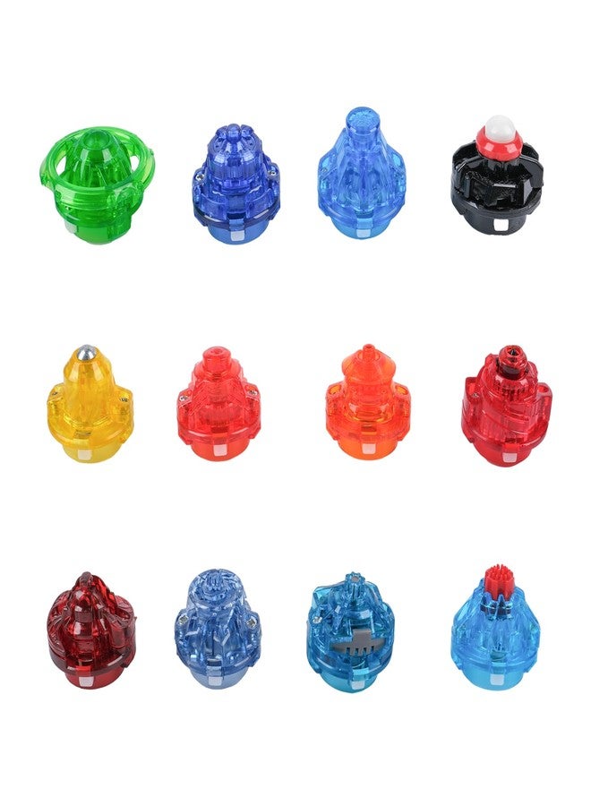 STJOYOPY 12 Pieces Battling Burst Top Tips Spinning Top Accessories Gyro Burst Toys Parts - Image 2