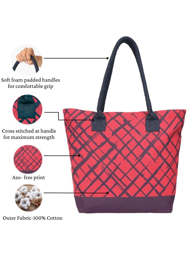 earthsave Earthsave Women’s Vegan Canvas Handbag | Office Bag, Handbag for Daily use, Travel Canvas bags with zip  - Image 5