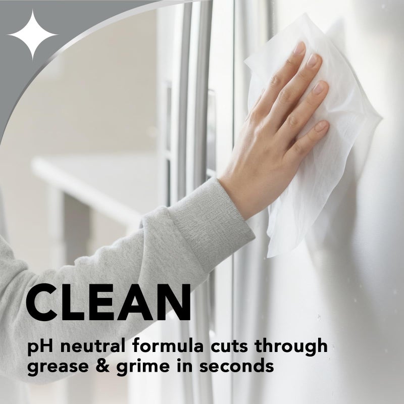 Weiman Stainless Steel Cleaner and Polish - Protects Appliances from Fingerprints and Leaves a Streak-Free Shine for Refrigerator, Dishwasher, Oven & Grill, Cleaning Supplies, Microfiber Cloth - Image 4