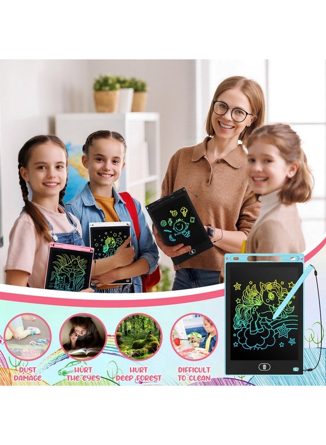 Tinlade 12 Pack LCD Writing Tablets 8.5 Inch Bulk Colorful Doodle Board Board Erasable Electronic Painting Drawing Pads Learning Toy Gifts for Boys Girls(Pink, Light Blue, White, Black) - Image 4