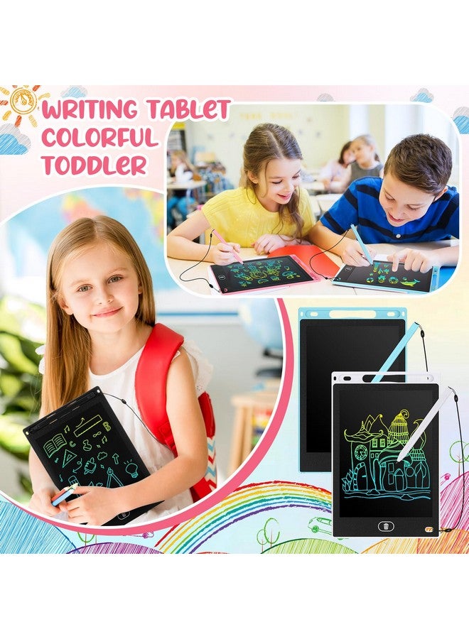 Tinlade 12 Pack LCD Writing Tablets 8.5 Inch Bulk Colorful Doodle Board Board Erasable Electronic Painting Drawing Pads Learning Toy Gifts for Boys Girls(Pink, Light Blue, White, Black) - Image 3