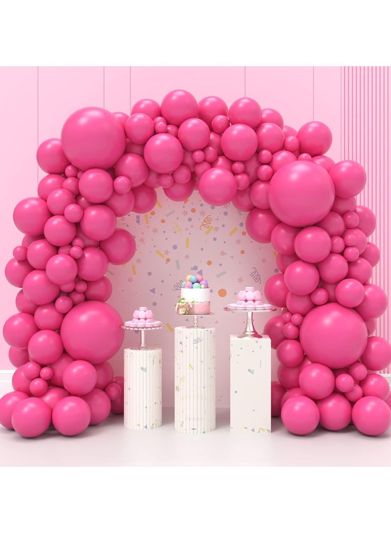 102Pcs Hot Pink Balloons Garland Kit,12Inch Hot Pink Party Balloons Arch Garland Kit with Pink Latex Balloons for Birthday Party Decoration,Baby Shower,Bridal Shower,Wedding - Image 4