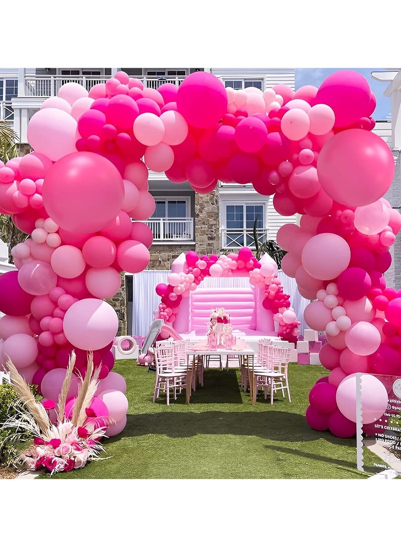 102Pcs Hot Pink Balloons Garland Kit,12Inch Hot Pink Party Balloons Arch Garland Kit with Pink Latex Balloons for Birthday Party Decoration,Baby Shower,Bridal Shower,Wedding - Image 5
