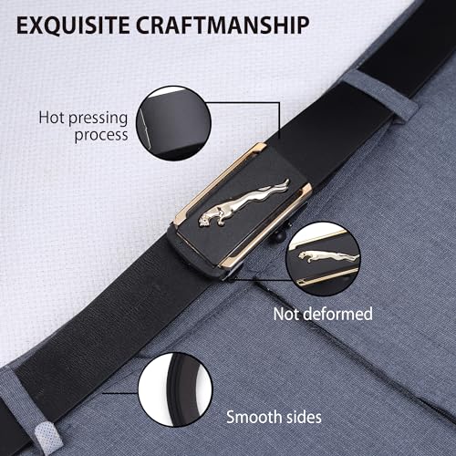 ZORO Vegan Leather Belt for Men | Black | Formal/Casual (32, BLACK G11) - Image 4