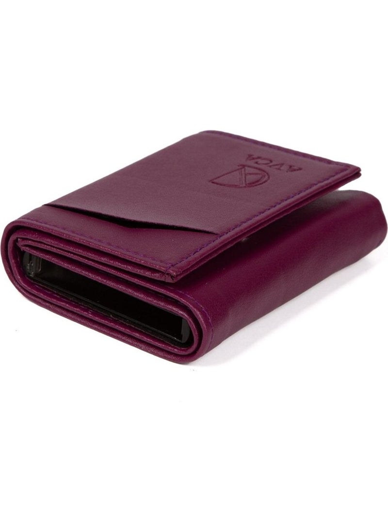 Av A Dos Leather Mechanism Wallet