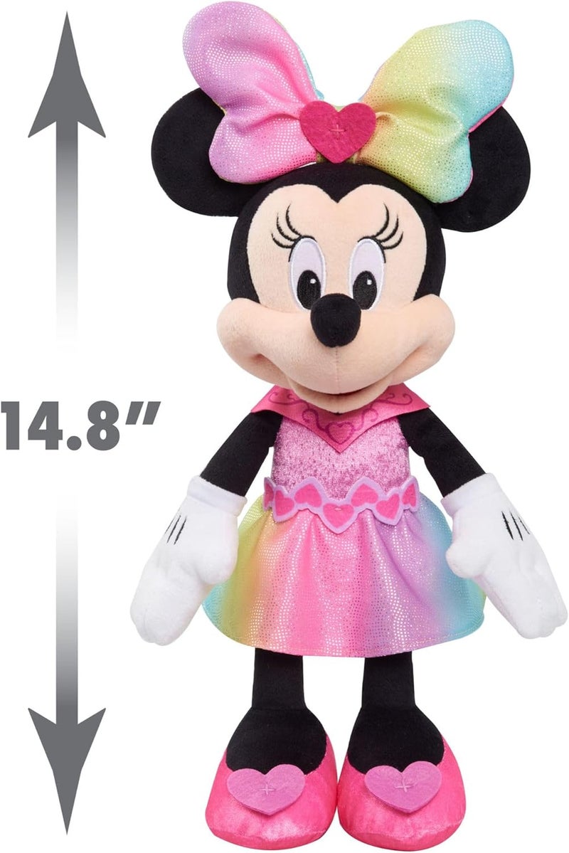 Minnie ديزني جونيور ماوس سباركل آند سينغ ماوس، دمية كبيرة 13 بوصة مزودة بأضواء وأصوات، ألعاب أطفال للأعمار من 3 سنوات فما فوق من جاست بلاي - Image 5