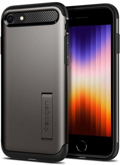 Spigen Slim Armor Case Cover for iPhone SE 3 (2022) / SE (2020) / iPhone 8 / iPhone 7 - Gunmetal  - Image 1